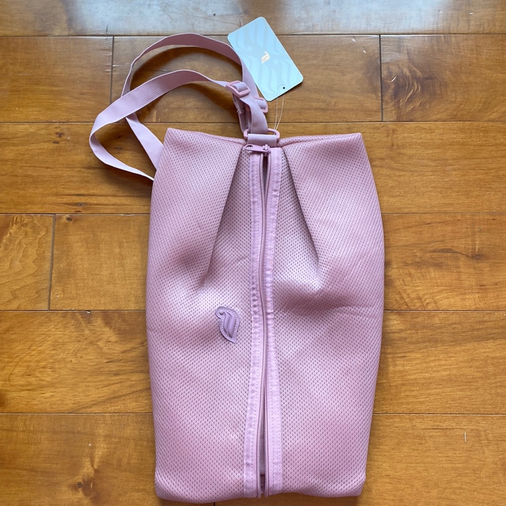 Fabletics Rosy Pink Colored Mesh Backpack Workout NWT